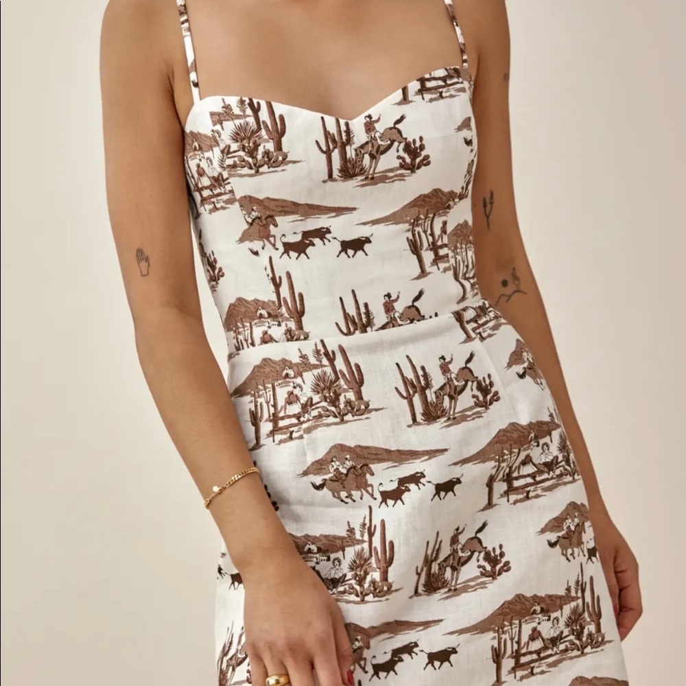 Reformation Roarke Linen Dress